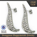 Special Design Stainless Steel Garnet Earrings From Prague